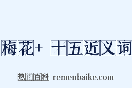 梅花+十五近义词是什么意思的图片